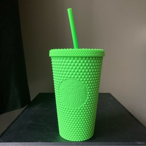 Starbucks | Neon Matte Green Halloween 2021 Collection 16 oz Grande Cold Tumbler - Picture 2 of 4